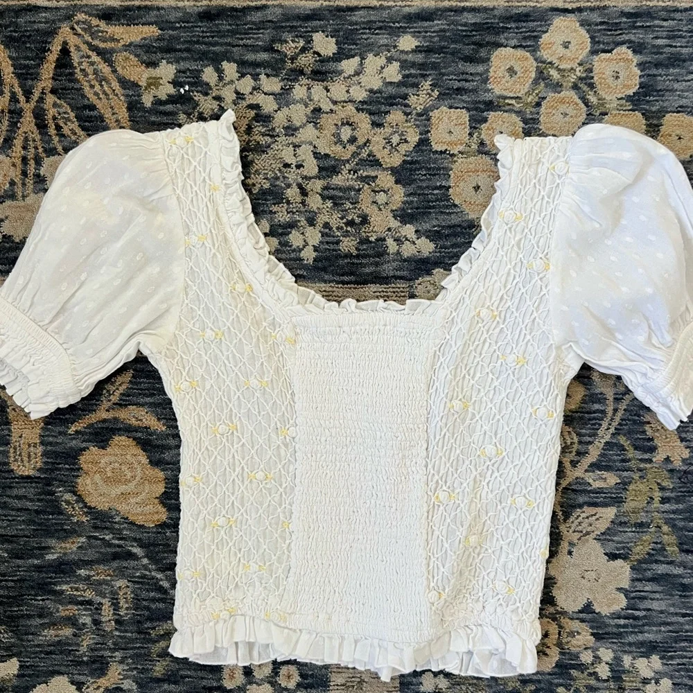 Free People Cecelia Puff Sleeve